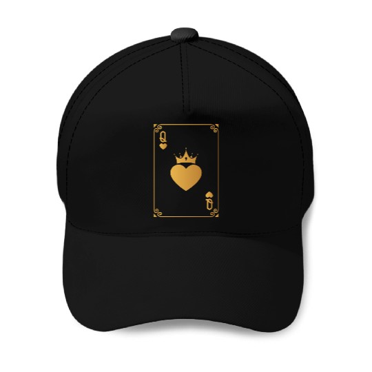 Queen of Heart King Queen Couple Halloween Costume Baseball Caps