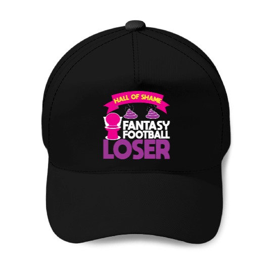Fantasy Football Loser Poop Funny Baseball Caps