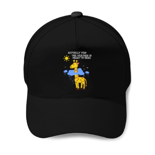 Storm Chaser Funny Cloud Giraffe Apparel Baseball Caps