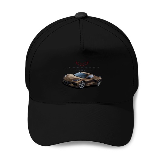 Bronze American Supercar Baseball Caps