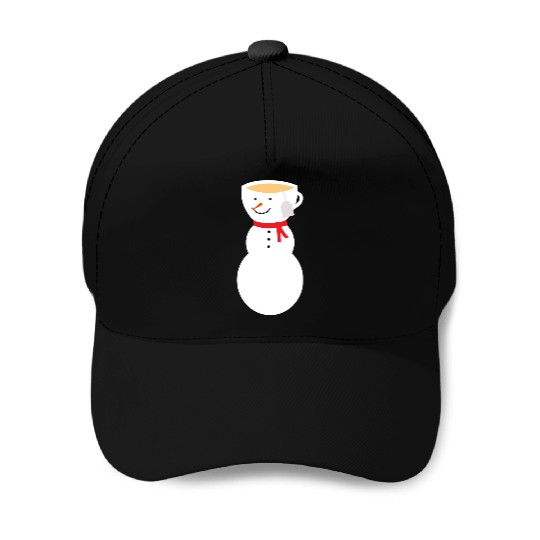 Fros-TEA the Snowman Let It Snow frosty tea Baseball Caps
