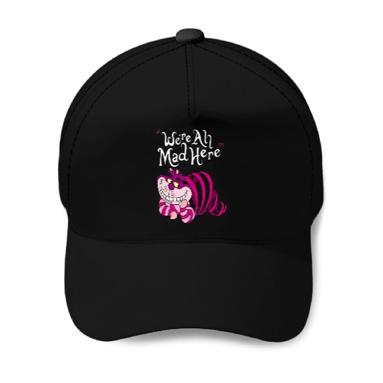 Cheshire Cat Were all Mad Here Cat 1669 Baseball Caps