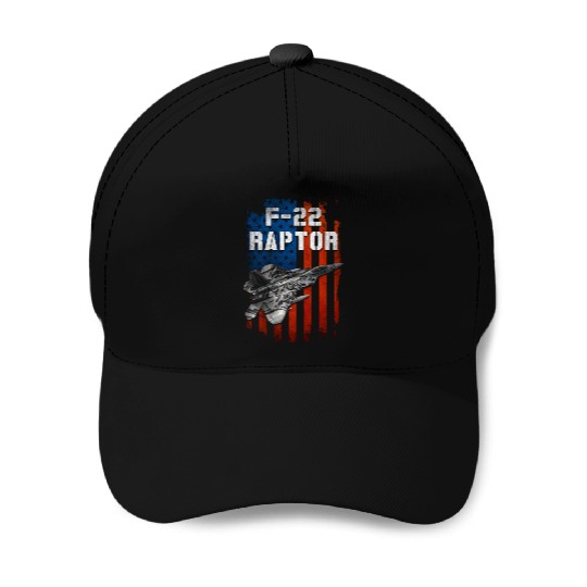F22 Raptor Aircraft Army US Airborne Baseball Caps