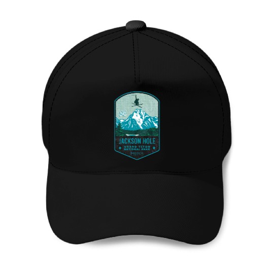 Jackson Hole Ski Badge Baseball Caps