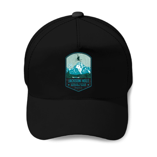 Jackson Hole Ski Badge Baseball Caps