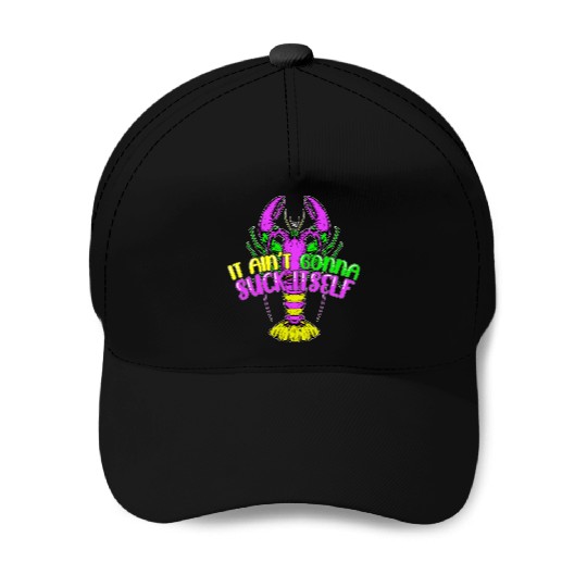 Funny Lobster Mardi Gras Baseball Caps
