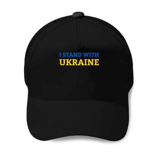 "I stand with Ukraine" Support & Solidarity Baseball Caps