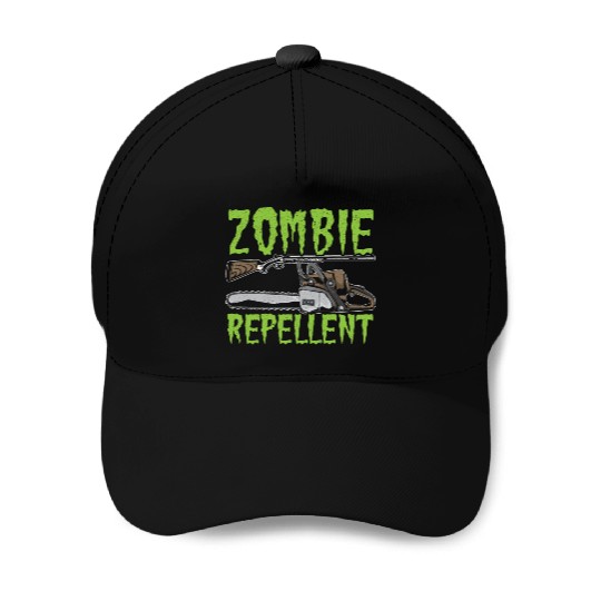 Zombie Repellent Happy Halloween Trick Or Treating Baseball Caps