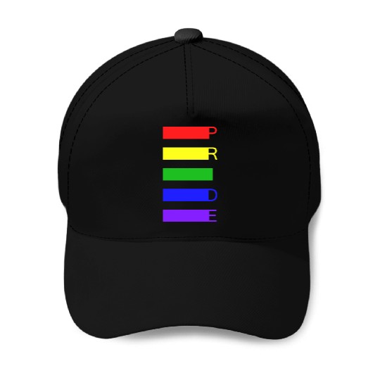 PRIDE Rainbow Flag Colors Baseball Caps