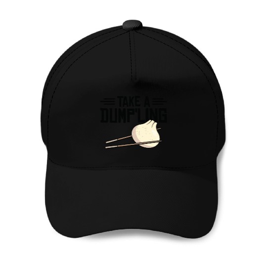 Dumpling Asian Food Chinese Food Fan Baseball Caps