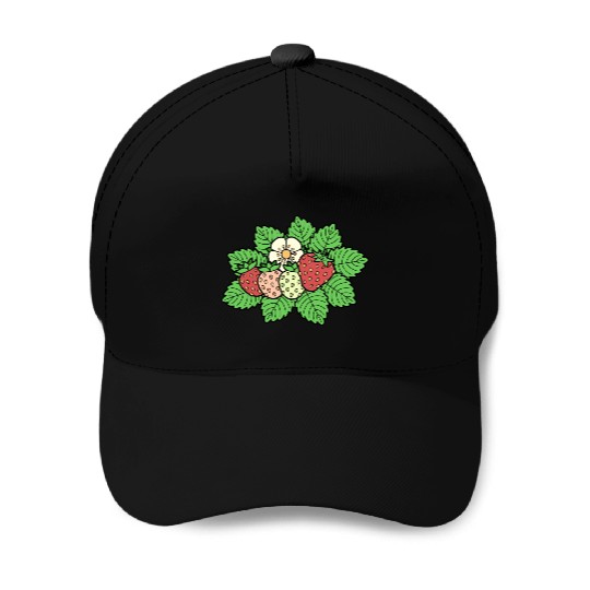Strawberry Icon Baseball Caps