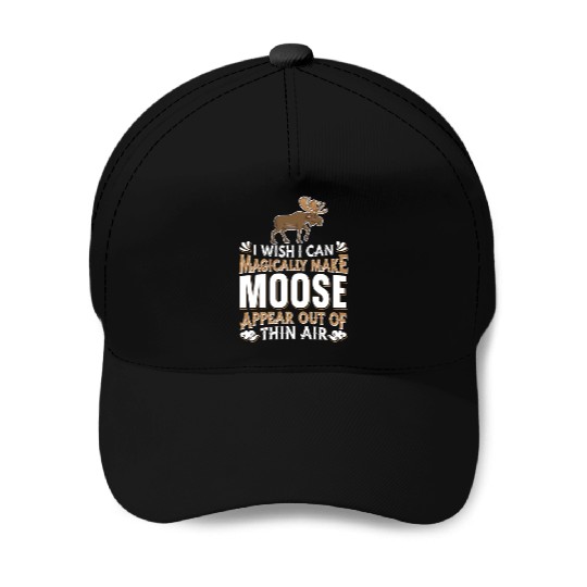 Moose Elk Hunting Baseball Caps