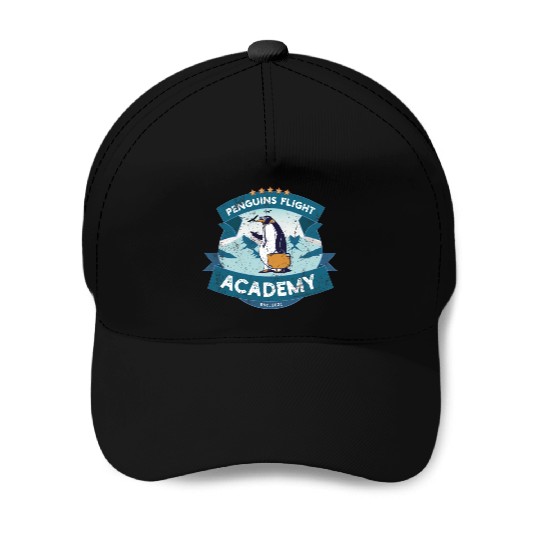 Penguin Academy Baseball Caps