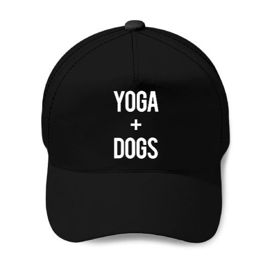 Love Yoga And Dogs Funny Gym Exercise Fitness Pose Baseball Caps