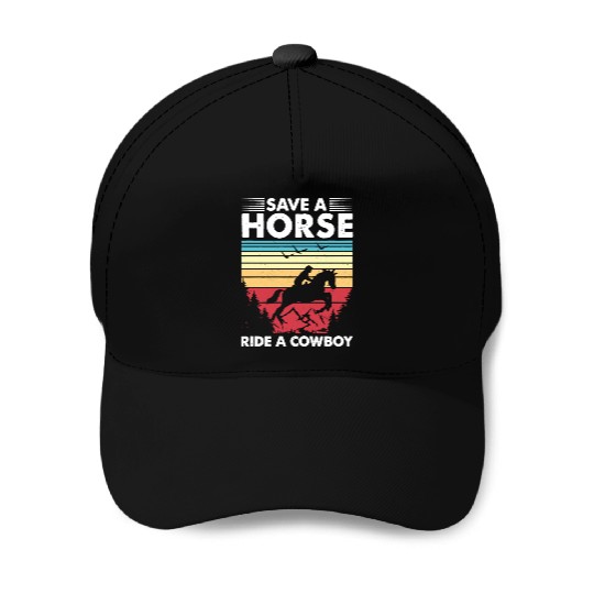 Ride A Cowboy Baseball Caps
