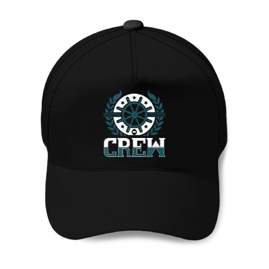 Crew Cruise Ship Sail Boating Ship Vacation Baseball Caps