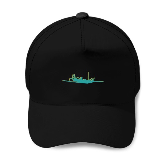 Captain, canoe, jukung Baseball Caps