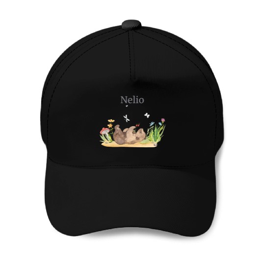 Forest Animal Bear Flowers Name Nelio Baseball Caps