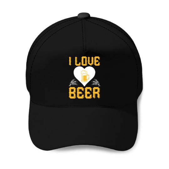 I love beer Baseball Caps