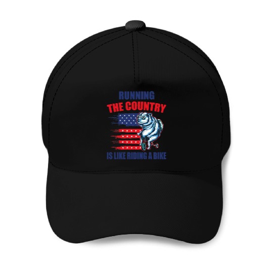 Joe Biden Running The Country's Like Riding A Bike Baseball Caps