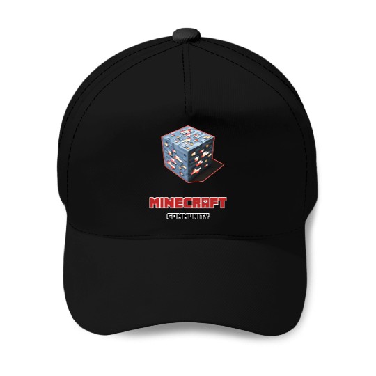 Cube red ore dark - Community Baseball Caps