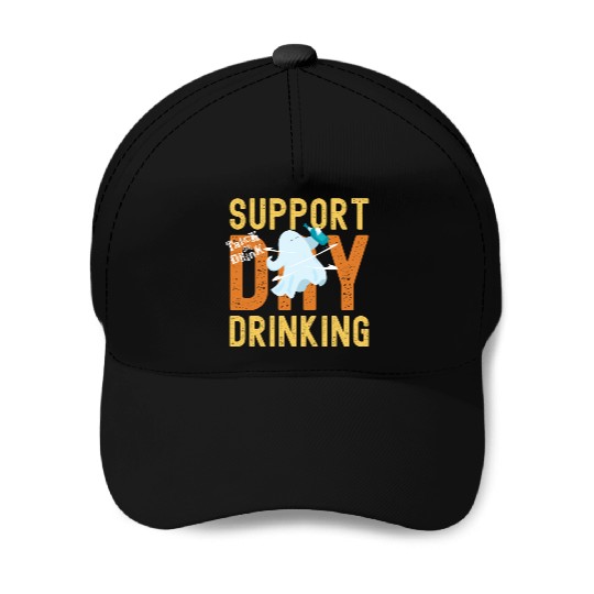Support Day Drinking Halloween Baseball Caps