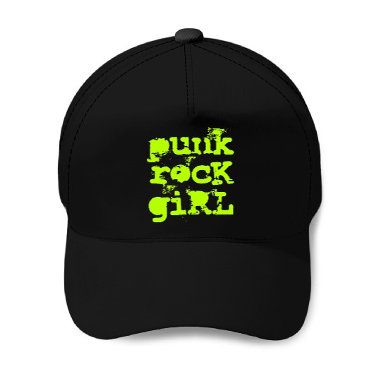 Punk Rock Girl Baseball Caps