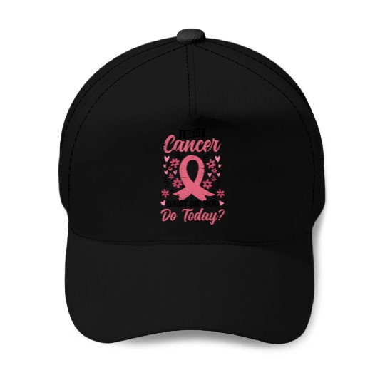 I Beat Cancer Pink Ribbon - Breast Cancer Baseball Caps