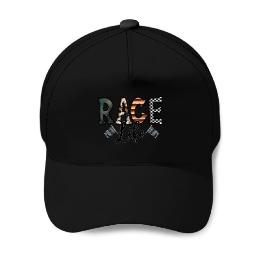 Race Life Baseball Caps