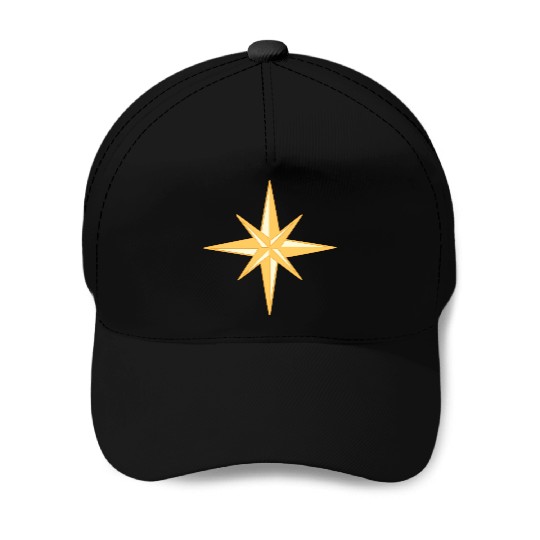 Nautical star. Compass rose, cardinal directions Baseball Caps