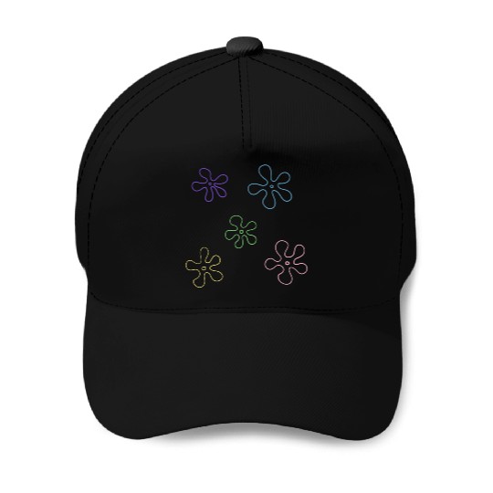 sponge bob flower pack Baseball Caps