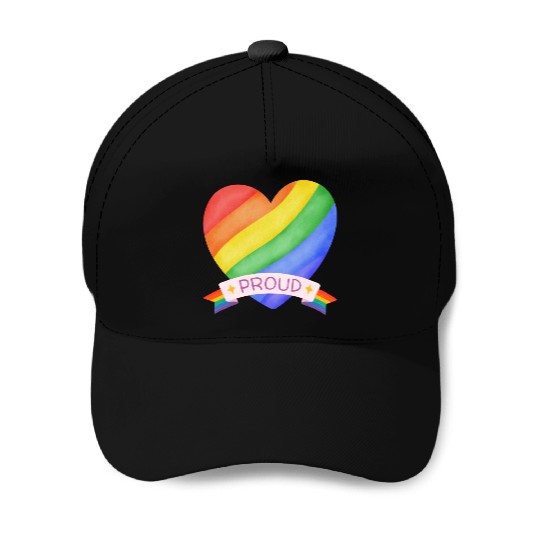 Prod rainbow pride Baseball Caps