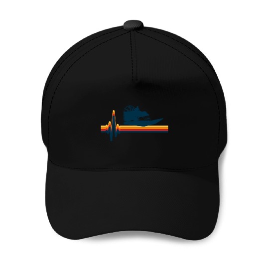 Airboat Fanboat Airboating Swamp Boat Heartbeat Baseball Caps