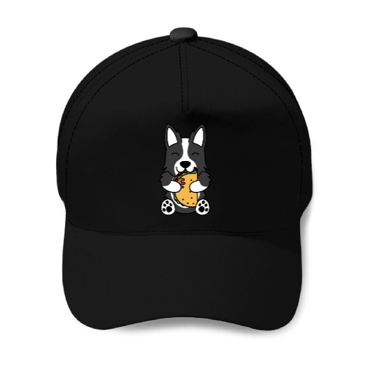 Border Collie Taco Lover Baseball Caps