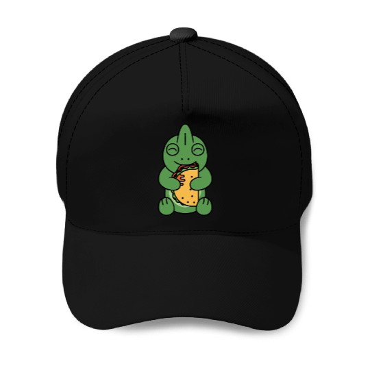 Chameleon Taco Lover Baseball Caps