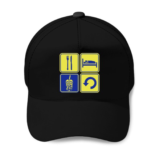 Repeat Boba Tea daily Baseball Caps