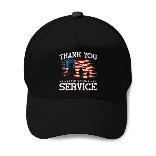 Memorial Day American Flag Patriotic Soldier US Baseball Caps