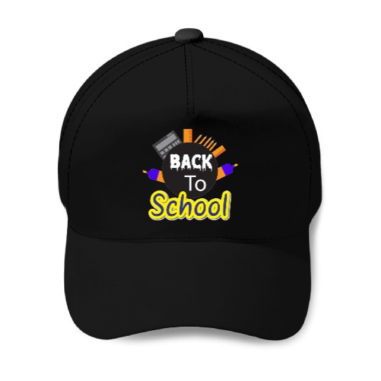education back to school elements Baseball Caps