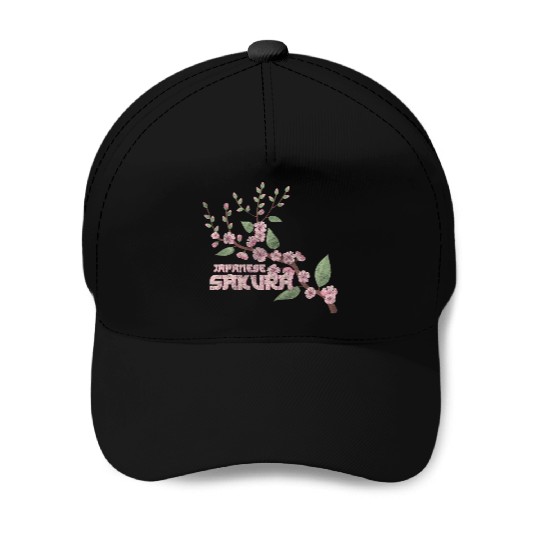 Cherry Blossoms Nature Symbol Pink Baseball Caps