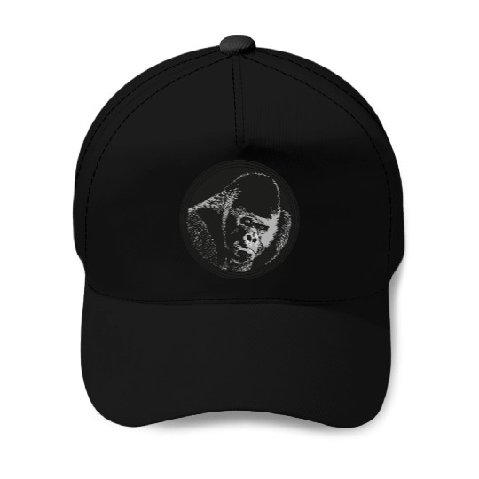 Gorilla ape Baseball Caps