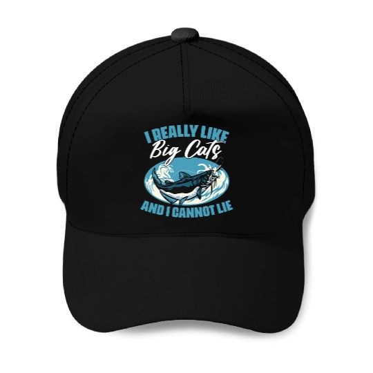 I Really Like Funny Catfish Fishing For Catfisher Baseball Caps