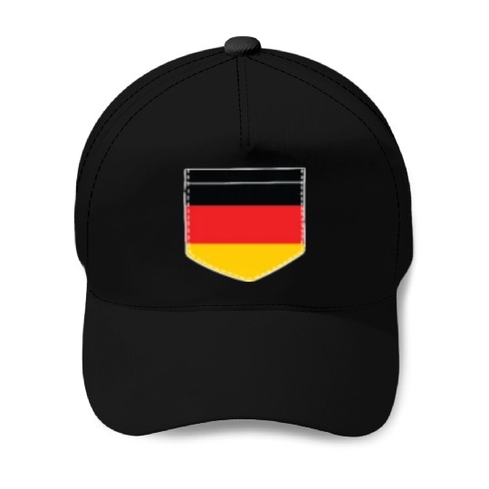 germany flag in a shape of a pocket Baseball Caps