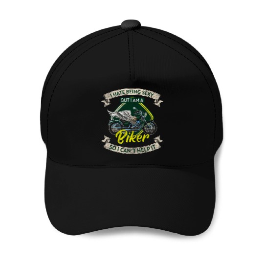 Biker Chopper Racing Two-Wheeler Baseball Caps