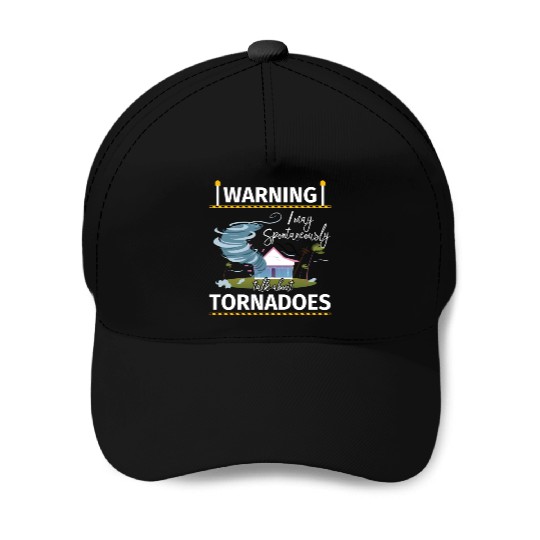 Warning Tornadoes Tornado Storm Chaser Baseball Caps