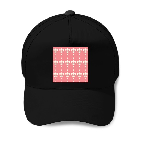 Hot Pink Melted Psychedelic Pattern Baseball Caps