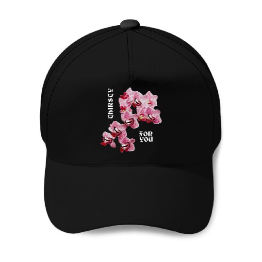 Orchid flower teeth creepy Orchid flower teeth cre Baseball Caps