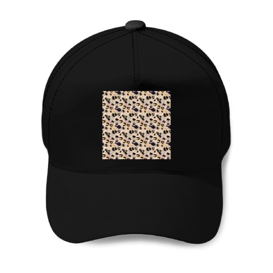 Pretty Leopard Animal Print Pattern Baseball Caps
