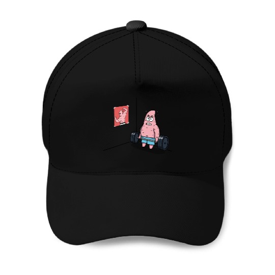 Majin Buu vs Patrick - Funny Anime Gym and Workout Baseball Caps