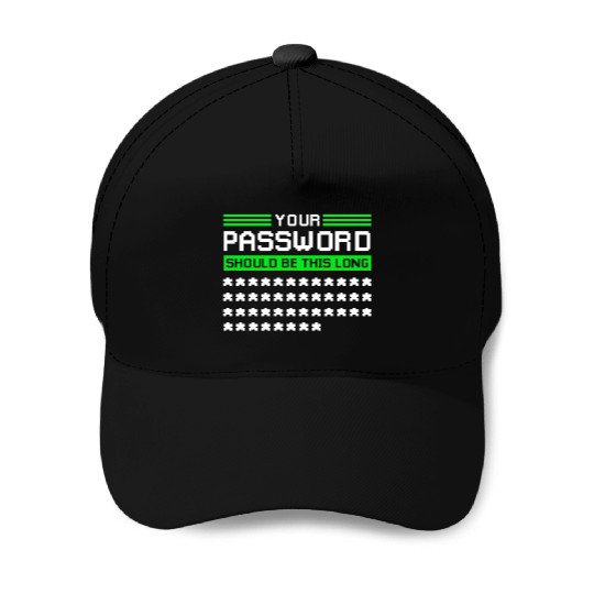 Funny Cyber Security Password Baseball Caps