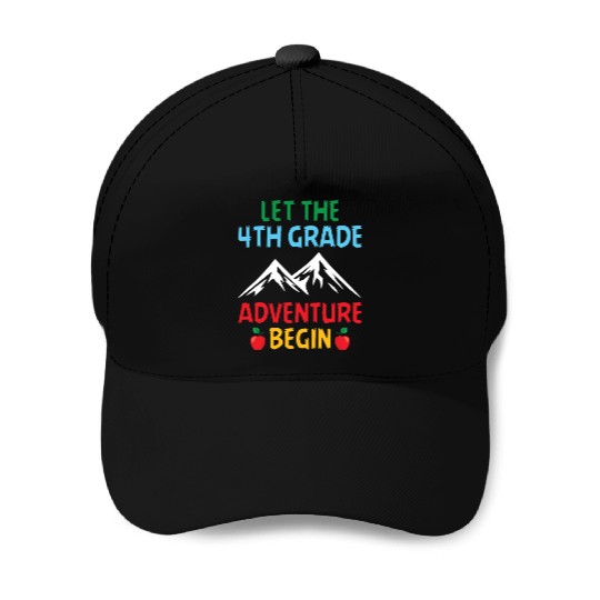 4th Grade Teacher Baseball Caps